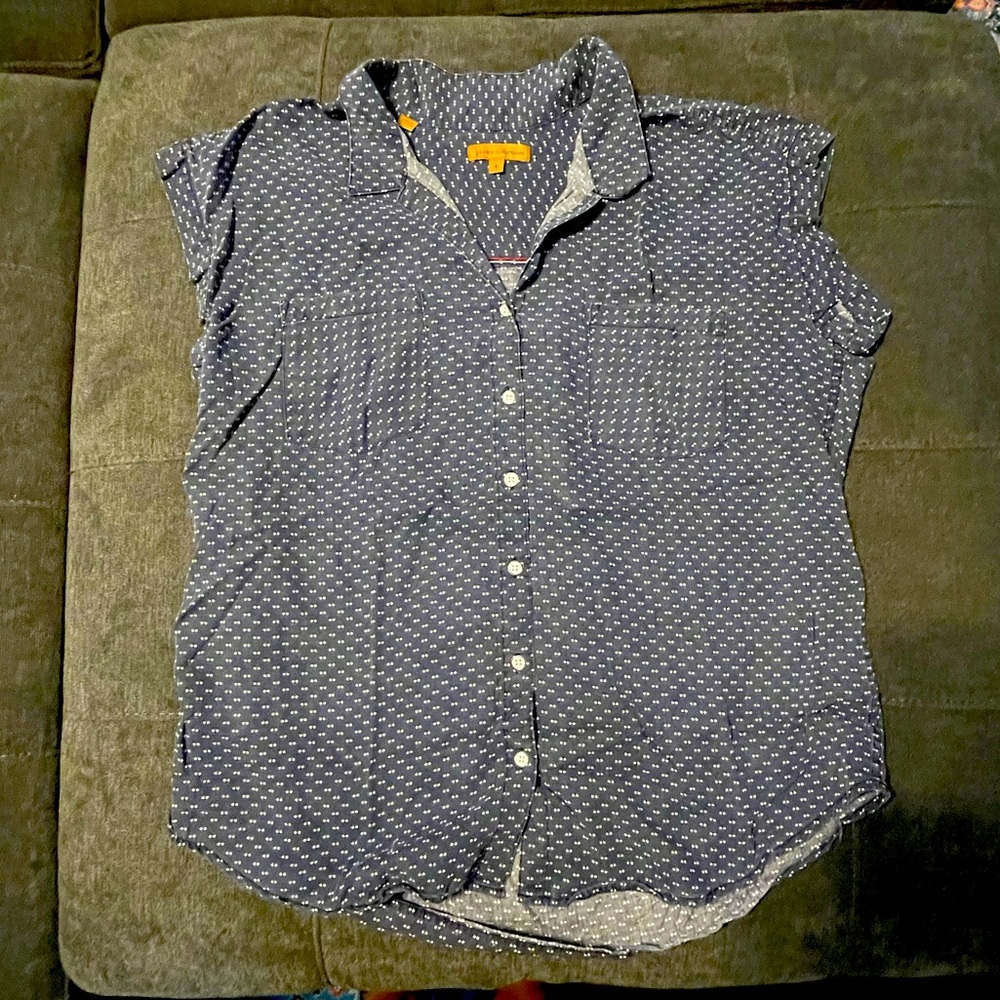 Polka dotted button up